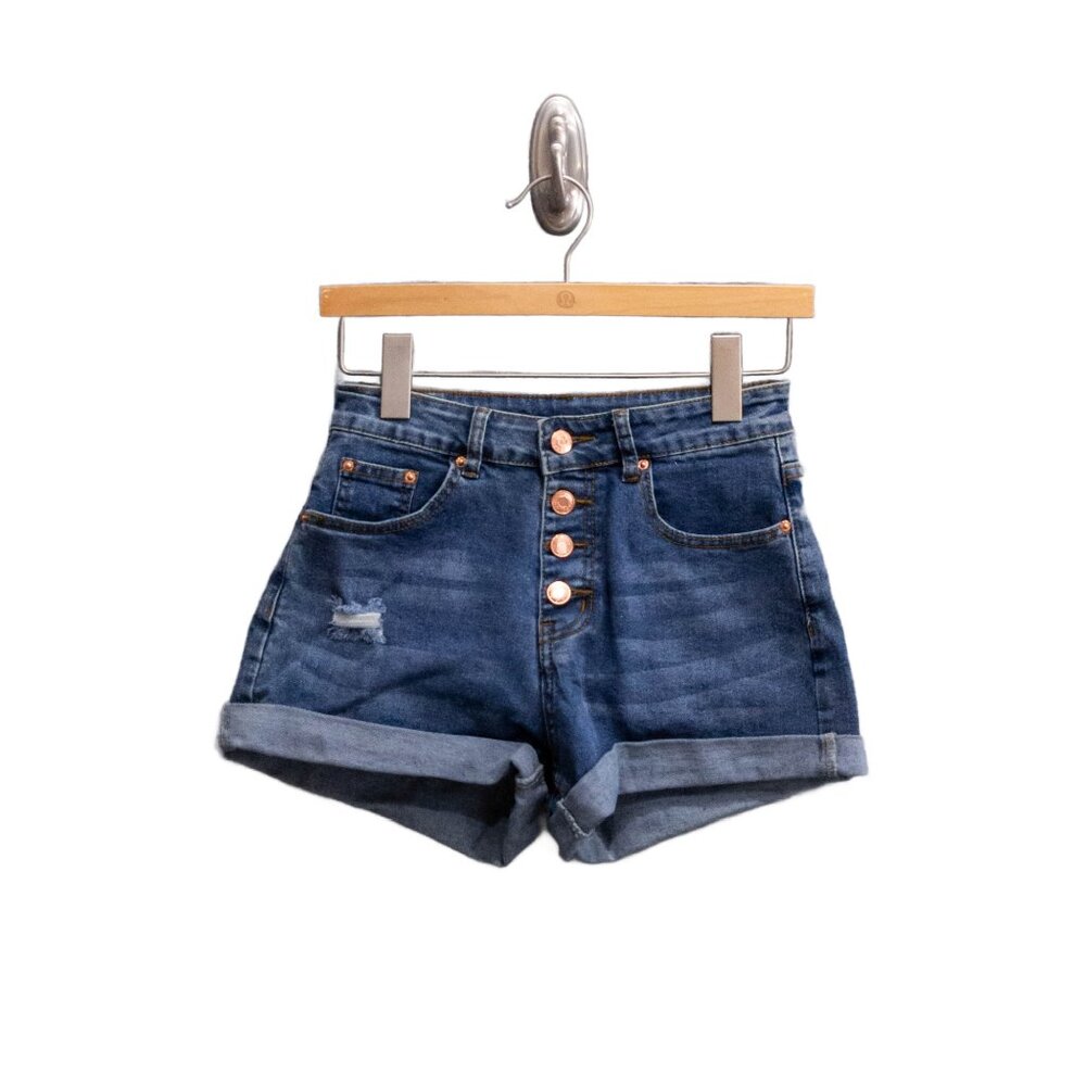 NWT Aaron and Amber Button Jean Shorts, Size Small